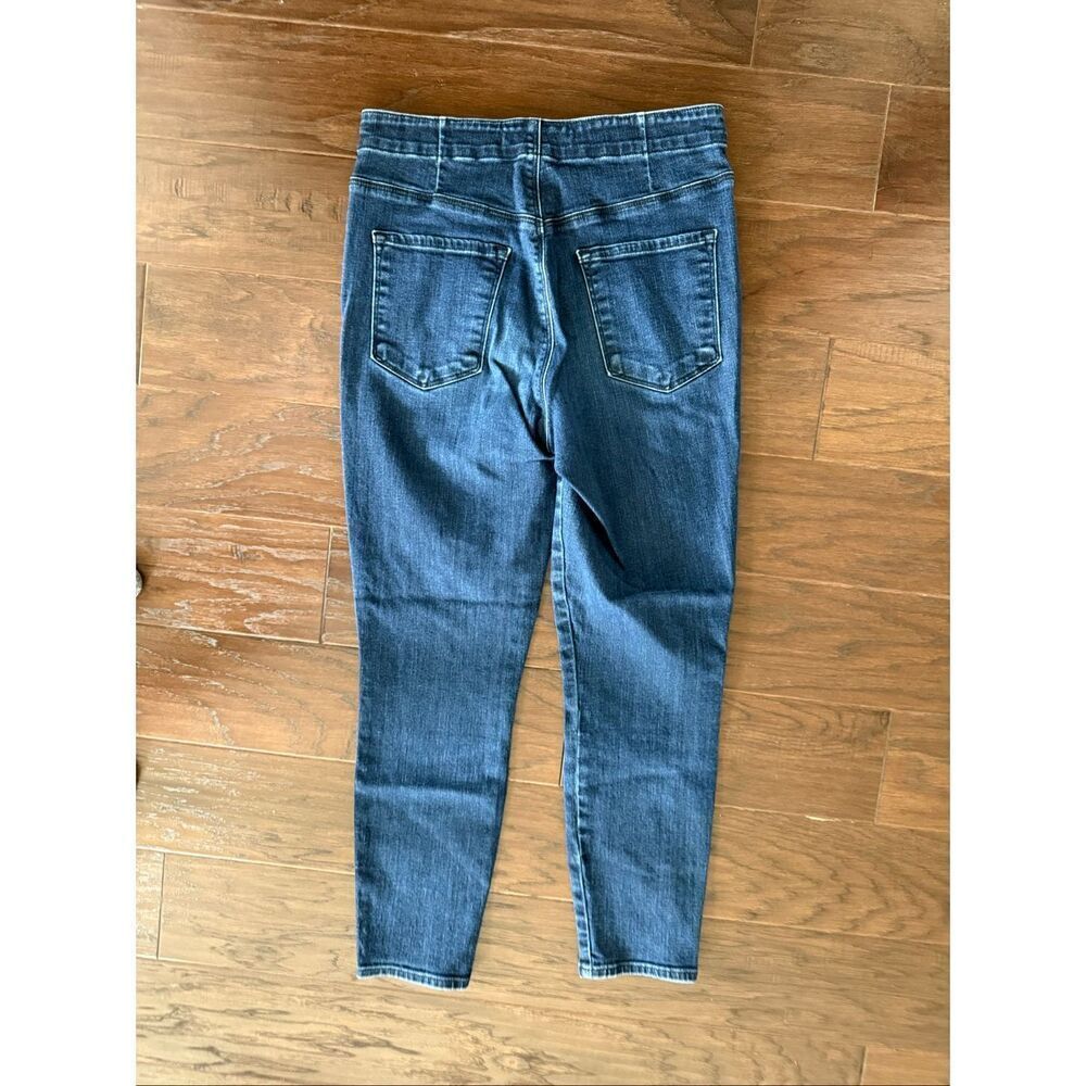 J Brand Natasha Sky High Crop Reality Dark Wash Size 29 View 4